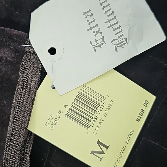 Dana Buchman Brown Velour Top Button Up Jacket Size Medium - Picture 6 of 11